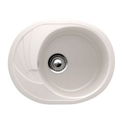 Chiuveta de bucatarie din compozit ECOSTONE, alb-crem, model ES-17-331