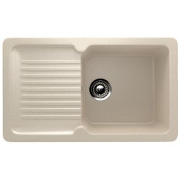 Chiuveta de bucatarie din compozit bej ECOSTONE cu picurator, 1 cuva