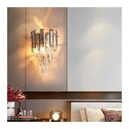Aplica de perete Mayra din cristal, auriu, 2xE14, pentru interior