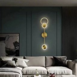 Aplica LED Rylan 24W, auriu, cu 3 temperaturi de culoare si design modern