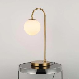 Veioza Raphael aurie cu glob alb, 1xE27, 51 cm pentru interior