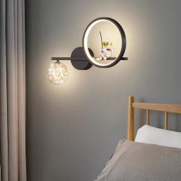 Aplica LED Swarna 21W cu 3 culori de lumina (rece/calda/neutra), negru