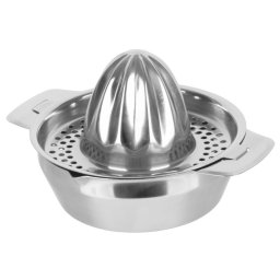 Storcator manual pentru citrice MagicHome din inox, 13 cm, cu sita
