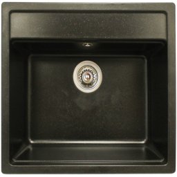 Chiuveta bucatarie NIKA Elefant Premium, negru metalic, compozit
