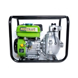 Motopompa pe benzina ProCraft WPH20 4T, debit mare, cu accesorii furtun