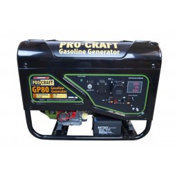 Generator pe benzina ProCraft GP80 cu AVR, 7.5 kW, pornire electrica