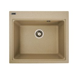 Chiuveta bucatarie compozit granit Elefant Premium Vesta 5852, bej safari 580x518 mm