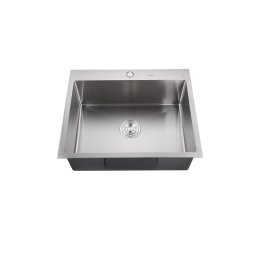 Chiuveta de bucatarie din inox MIXXUS SUS304 50x50 cm, cuva 215 mm, crom