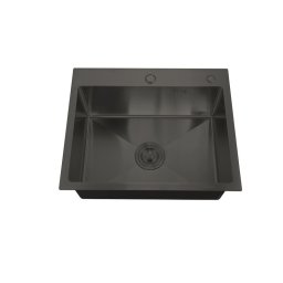 Chiuveta de bucatarie MIXXUS HM5050-215 inox SUS304 Nano Black 50x50 cm