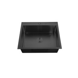 Chiuveta de bucatarie MIXXUS HM6050-215 Nano Black 60x50 cm, inox 0,8 mm