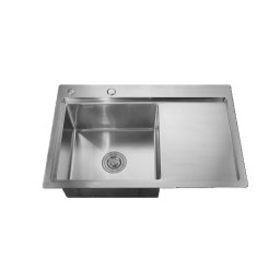 Chiuveta bucatarie din inox SUS304 Mixxus HM7849L 780x490 mm, cuva 215 mm