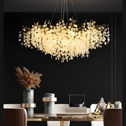 Candelabru din cristal WALTZ Serenade, auriu mat, 80 cm, 9xG9, inaltime reglabila