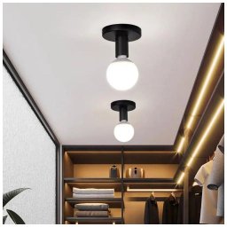 Lustra plafon MODERNIST Mono 1xE27, negru mat, design modern
