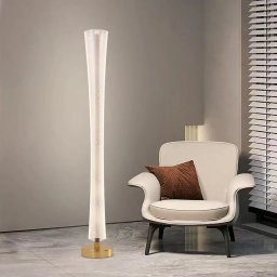 Lampadar LED modern 40W Augustinus, 127 cm, lumina reglabila, alb