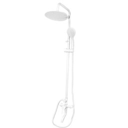 Coloana de dus PLAMIX RAIN-009-J, din plastic alb, 150 cm