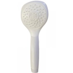 Cap de dus SH-18 alb, din inox si plastic, cu jet confortabil