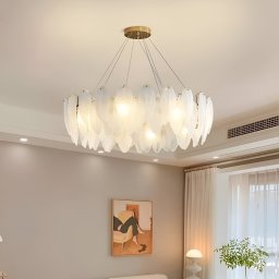 Candelabru din cristal VAUX-LE-VICOMTE Eleganza, 5xE14, 42 cm, auriu, reglabil