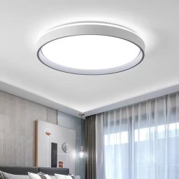 Plafoniera LED 50W, Ø40 cm, 3 temperaturi de culoare, alb modern