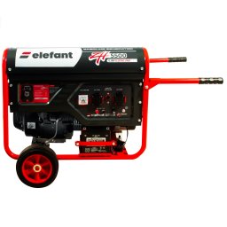 Generator pe benzina Elefant ZH5500 5,5 kW, pornire la cheie, roti si indicator benzina