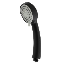 Cap de dus 3 în 1 Fleko, negru mat, din plastic ABS rezistent