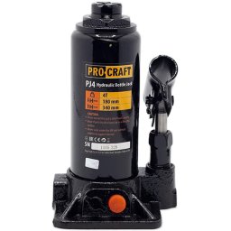 Cric hidraulic ProCraft PJ4 tip butelie, 4 tone, ridicare 180–340 mm