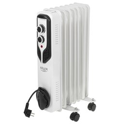 Radiator cu ulei Adler, 7 elementi, 1500W, 3 trepte, termostat, alb
