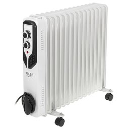Radiator cu ulei Adler 2500W, 15 elementi, 3 trepte, termostat