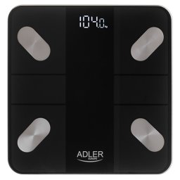 Cantar smart Tuya Adler AD 8186 negru, analiza compozitie corporala, 180 kg