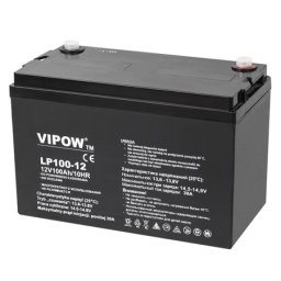 Acumulator stationar AGM VRLA 12V 100Ah Vipow pentru UPS si sisteme solare