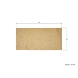 Caramida refractara din samota 29,5×14,5×2,5 cm pentru sobe si seminee