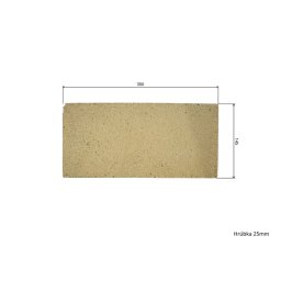 Placa de samota refractara 30 x 14,5 x 2,5 cm pentru sobe si seminee