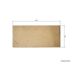Placa samota refractara Strend Pro 400×185×25 mm pentru sobe si seminee