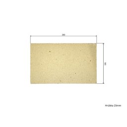 Placa din samota 30 x 18,5 x 2,5 cm pentru sobe si seminee