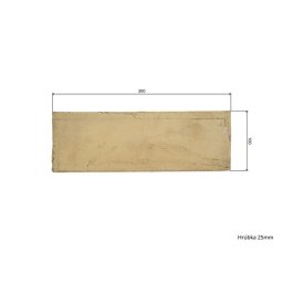 Caramida refractara din samota 30 x 10 x 2,5 cm pentru sobe si seminee