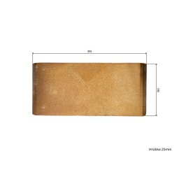 Caramida samota 39,5 x 18 x 2,5 cm pentru sobe si seminee (Blist)