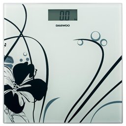 Cantar persoane Daewoo DBS210W din sticla securizata, 150 kg, LCD