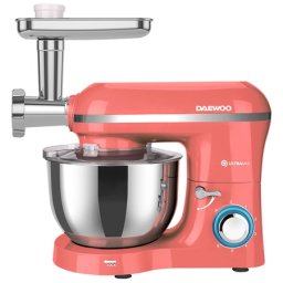 Robot de bucatarie Daewoo 2-în-1: mixer cu bol 5,5L si masina de tocat 2000W