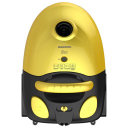 Aspirator cu sac Daewoo 700W, 2 l, tub inox, control pe maner, galben
