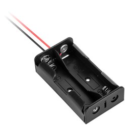 Suport dublu pentru acumulatori 2x 18650 cu fire, pentru proiecte DIY