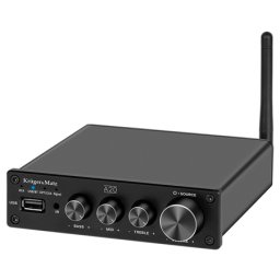 Amplificator audio stereo Kruger&Matz A20, 2x100W, Bluetooth 5.0, USB/optic/coaxial