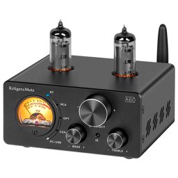 Amplificator stereo cu lampi 6K4 Kruger&Matz A60, 2x100W, Bluetooth 5.0