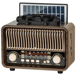 Radio portabil analog cu încarcare solara Kruger & Matz, AM/FM/SW, Bluetooth