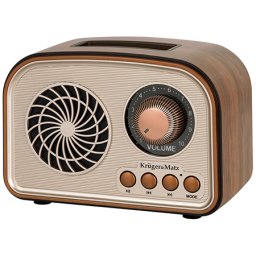 Radio portabil analog Kruger&Matz FM cu Bluetooth 6.0 si AUX