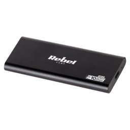 Carcasa externa aluminiu pentru SSD M.2 SATA, USB-C 10Gbps Rebel