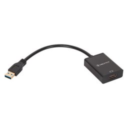 Adaptor USB 3.0 la HDMI (USB-A tata - HDMI mama), Full HD 1080p