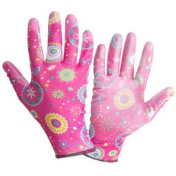 Set 12 manusi de gradinarit marimea L, cu palma PU aderenta