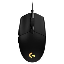 Mouse gaming Logitech G102 cu 8000 DPI, RGB si 6 butoane, negru