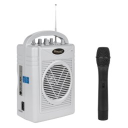 Kit wireless portabil cu microfon si boxa amplificata 50W, USB/SD, FM
