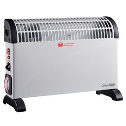 Convector electric Mesko 2000W cu 3 trepte, turbo si termostat, alb