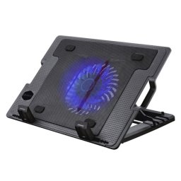 Suport de racire pentru laptop Platinet cu 1 ventilator, LED si 2 porturi USB